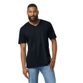 Gildan T-shirt V-Neck SoftStyle SS for him 426 black 3XL