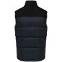 Tweekleurige gewatteerde bodywarmer uniseks navy / black XXL