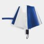 Opvouwbare, uit 2 secties bestaande manueel te openen paraplu REGULAR blauw, wit