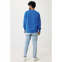 IQONIQ Etosha lichtgewicht gerecycled katoen sweater, royal blue (M)