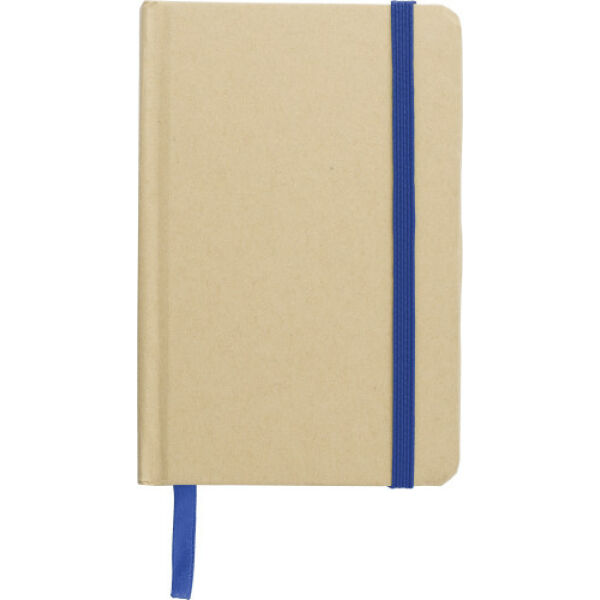 Kraftpapieren notitieboek John blauw