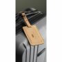 Recycled Leather Luggage Tag bagagelabel