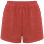 Ecologische badstof damesshort paprika XL