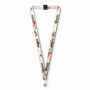 Polyester keycord met gesublimeerde satijnen overlay