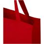 Madras draagtas van 140 g/m² GRS gerecycled katoen met 12L - Rood