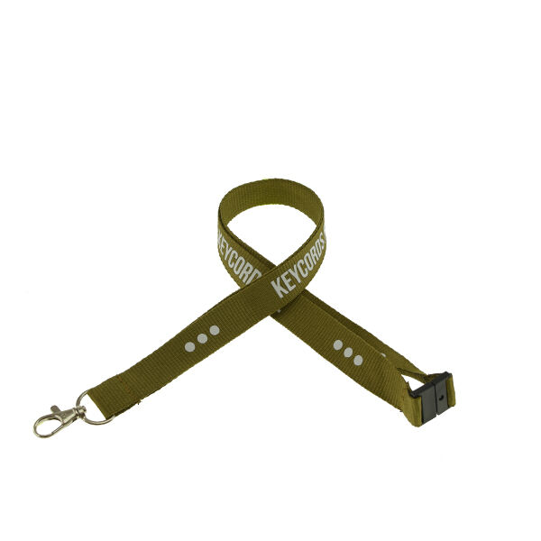 Keycord met safety clip - goud