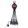 6-in-1 oplaadkabel met licht REEVES-PUHALANI SWITCH - rood, zwart 6-in-1 oplaadkabel met licht REEVES-PUHALANI SWITCH - rood, zwart