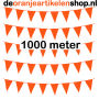 1000 meter vlaggenlijn met 1800 oranje puntvlaggen 1000 meter vlaggenlijn met 1800 oranje puntvlaggen