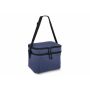 600D gerecycled PET koeltas met twee vakken 30 x 20 x 25 cm 12 L - Donkerblauw 600D gerecycled PET koeltas met twee vakken 30 x 20 x 25 cm 12 L - Donkerblauw