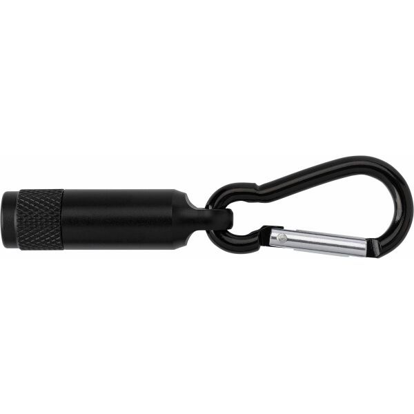 Aluminium mini-zaklamp met karabijnhaak Tracy