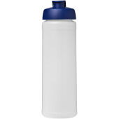 Baseline® Plus 750 ml sportfles met flipcapdeksel - Transparent/Blauw