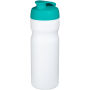 Baseline® Plus 650 ml sportfles met kanteldeksel - Wit/Aqua