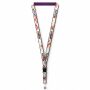 Afneembare polyester keycord met gesublimeerde satijnen overlay