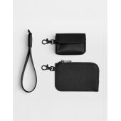 Boutique Pouch Wristlet - Black/Black - One Size