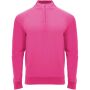 Epiro 200 g/m² sweatshirt met lange mouwen en kwartrits voor kinderen - Roze fluor - 12