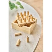 Grenenhouten mini Sudoku set Kenza bruin