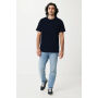 IQONIQ Kakadu relaxed gerecycled katoen t-shirt, donkerblauw (XXS)