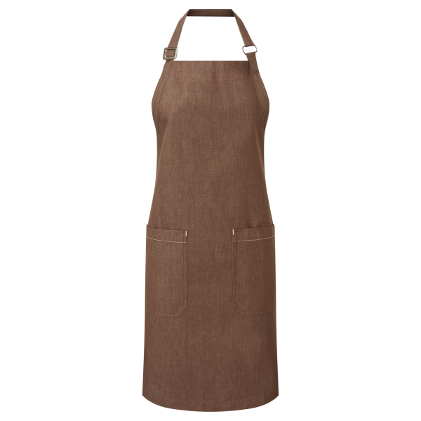 Schort in biologisch fairtradedenim Brown Denim One Size Schort in biologisch fairtradedenim Brown Denim One Size