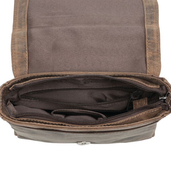 WILDERNESS - Genuine leather bag brown WILDERNESS - Genuine leather bag brown