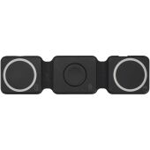 Armus 3-in-1 15W gerecycleerde plastic opvouwbare draadloze oplader - Zwart