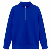 Brickstone unisex half zip sweater, 280 gr/m² - Kobaltblauw