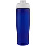 H2O Active® Eco Tempo drinkfles van 700 ml met klapdeksel - Wit/Blauw
