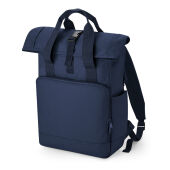 Recycled Twin Handle Roll-Top Laptop Backpack - Black - One Size Recycled Twin Handle Roll-Top Laptop Backpack - Black - One Size