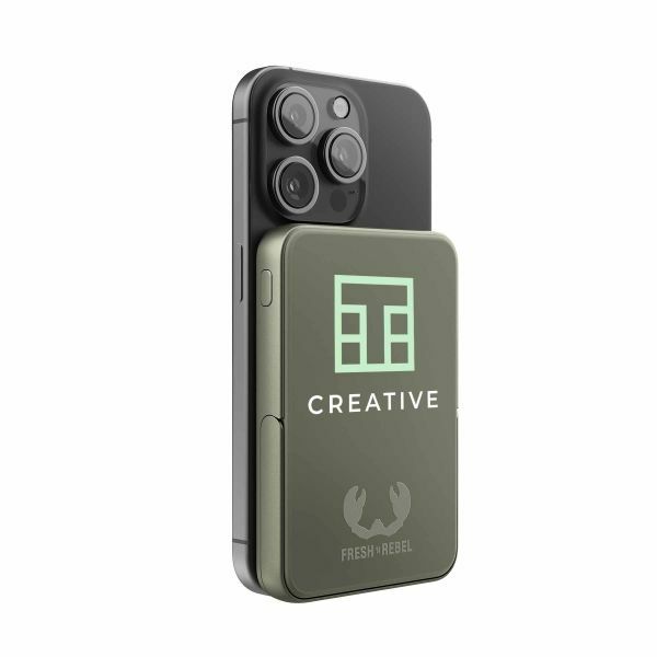 Fresh 'n Rebel Magnetic Wireless Powerbank 5000 mAh (Dried Green) Fresh 'n Rebel Magnetic Wireless Powerbank 5000 mAh (Dried Green)