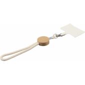 Katoenen (D16) polsband voor telefoon Maxim - khaki (écru)
