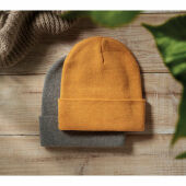 BEANIX - Gebreide muts met boord - Geel