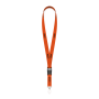 Afneembare polyester lanyard in Pantone-kleur met zeefdruk en ovale haak Afneembare polyester lanyard in Pantone-kleur met zeefdruk en ovale haak