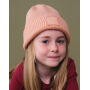 Kids Deep Cuffed Tonal Patch Beanie - Natural Stone - 3-8 YRS Kids Deep Cuffed Tonal Patch Beanie - Natural Stone - 3-8 YRS