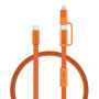 Arc RCS 60W 120 cm 2-in-1 snellaadkabel, oranje