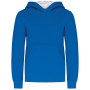 Kinder Sweater met gecontrasteerde capuchon Light Royal Blue / White 6/8 jaar Kinder Sweater met gecontrasteerde capuchon Light Royal Blue / White 6/8 jaar