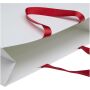 Smartfold papieren tas van 210 g/m² met lintgrepen en een glanzende laminaatlaag - 42 x 12 x 35 cm - Rood Smartfold papieren tas van 210 g/m² met lintgrepen en een glanzende laminaatlaag - 42 x 12 x 35 cm - Rood