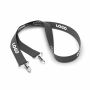 Polyester Pantone-gematchte zeefdruk keycord met 2 clips