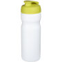 Baseline® Plus 650 ml sportfles met kanteldeksel - Wit/Lime