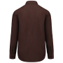 Overhemd in onderhoudsvriendelijk polykatoen-popeline heren Brown 4XL