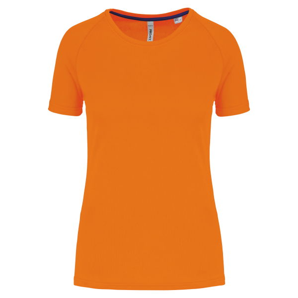 T-shirt de sport à col rond recyclé femme Fluorescent Orange XXL T-shirt de sport à col rond recyclé femme Fluorescent Orange XXL