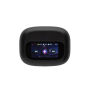 Airtune RCS gerecycled plastic ANC-oordopjes met touchscreen, zwart