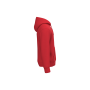 Ecologische uniseks sweater met capuchon Poppy Red M