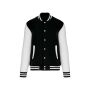 College jacket unisex black / white XXL