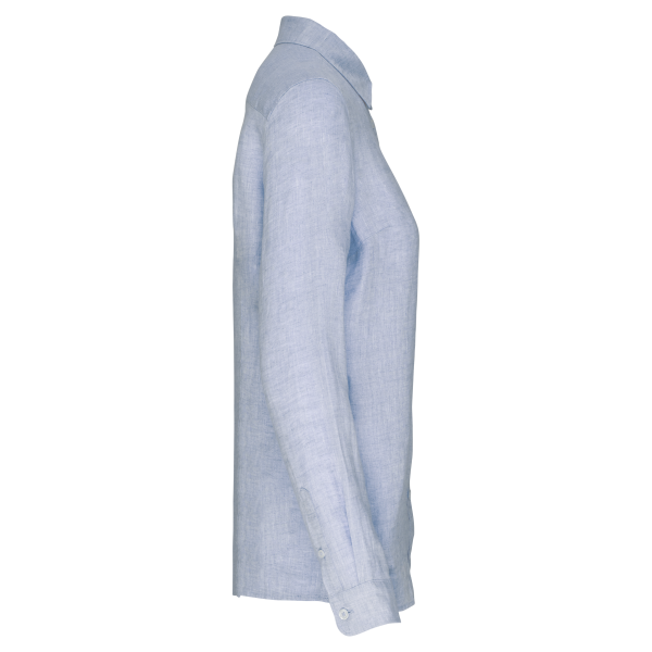 Linnen damesblouse Linen Blue XXL Linnen damesblouse Linen Blue XXL