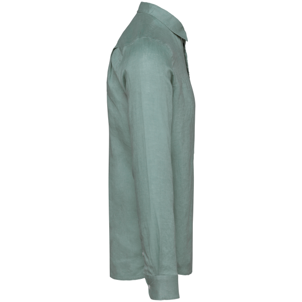 Chemise en lin homme Jade Green M Chemise en lin homme Jade Green M