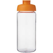 H2O Active® Octave Tritan™ 600 ml sportfles met klapdeksel - Transparant helder/Oranje
