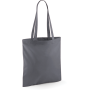 Shopper met lange hengsels Graphite Grey One Size Shopper met lange hengsels Graphite Grey One Size