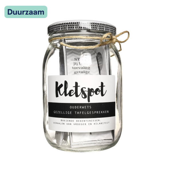 De originele "Kletspot" De originele "Kletspot"