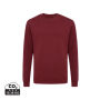 IQONIQ Zion gerecycled katoen sweater, bordeauxrood (XS)