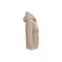 Eco damessweater met capuchon Light Sand XS