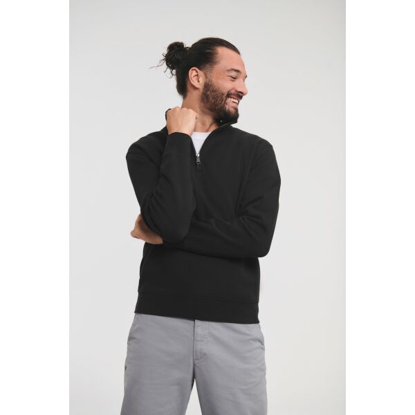 Sweater met ritskraag Authentic Black XS Sweater met ritskraag Authentic Black XS